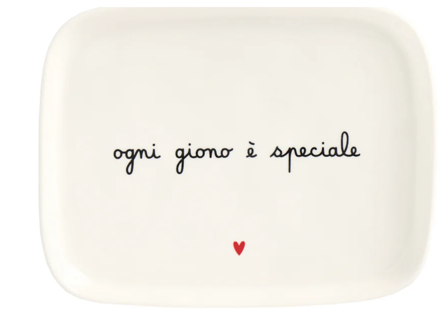 Simple Day Piatto rettangolare "Ogni giorno è speciale"