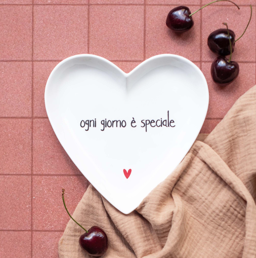 Simple Day Set 2 Piatti cuore Ogni giorno è speciale - 18 cm