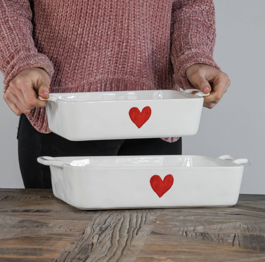 Simple Day Pirofila Cuore Rosso
