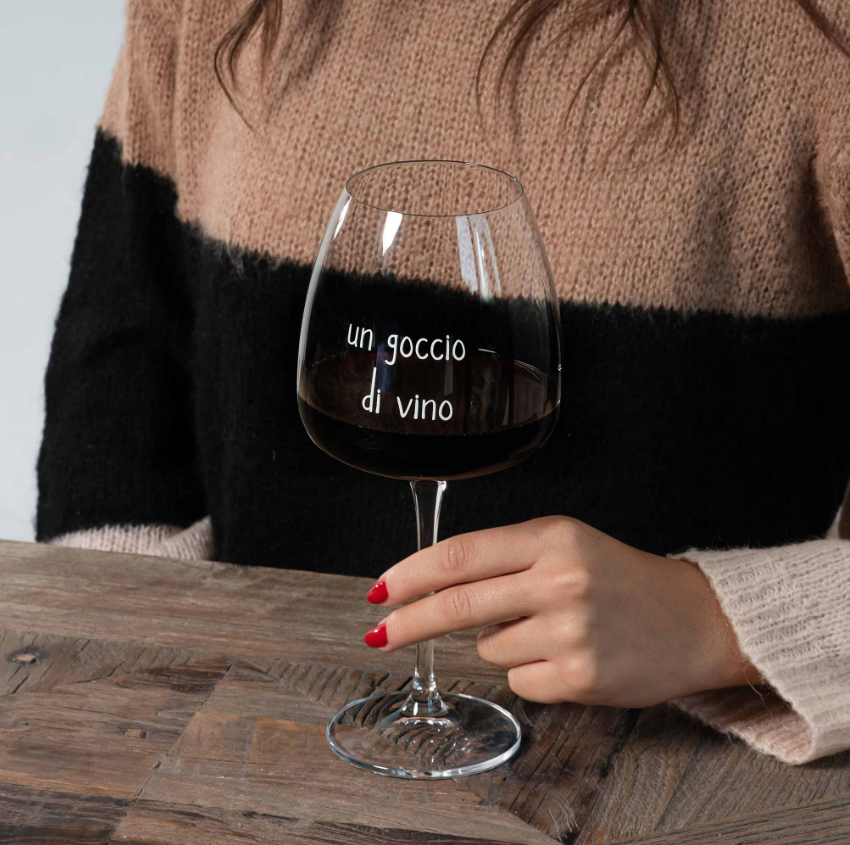 Simple Day Set 2 calici vino Un goccio di vino 77cl