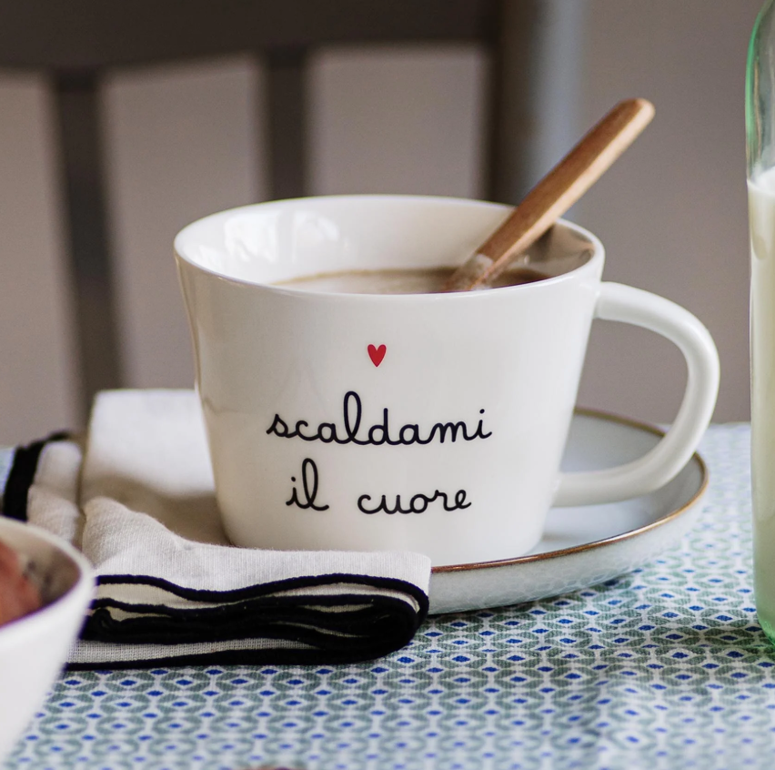 Simple Day Tazza colazione Scaldami il cuore