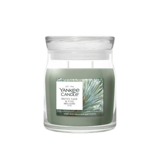 Yankee Candle Medium Jar Silver Sage & Pine